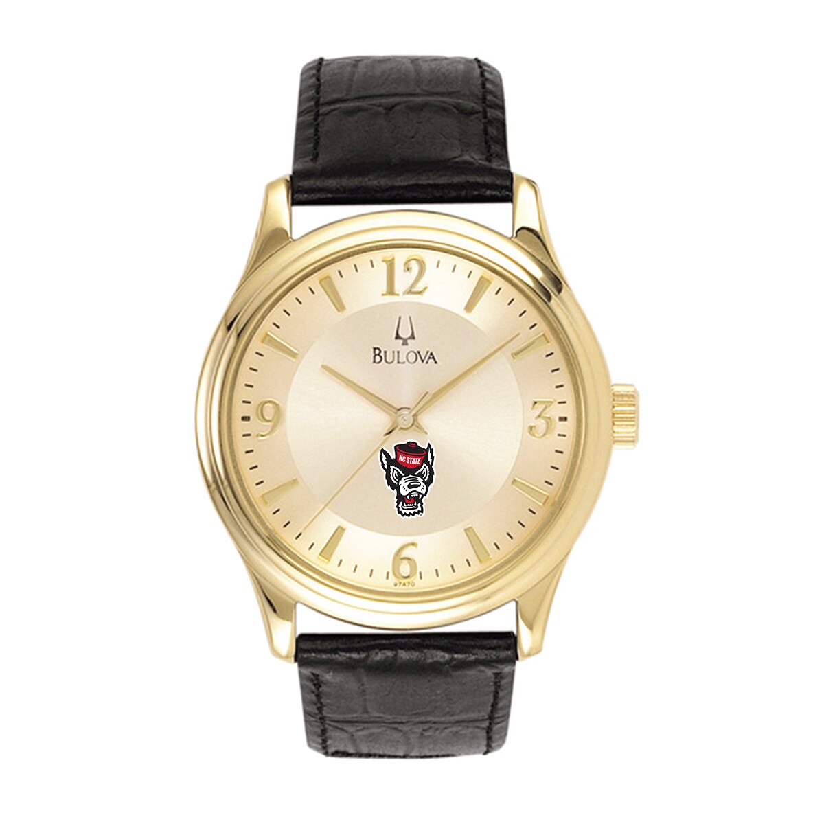 Gold Plated Men's Watch Wolfhead